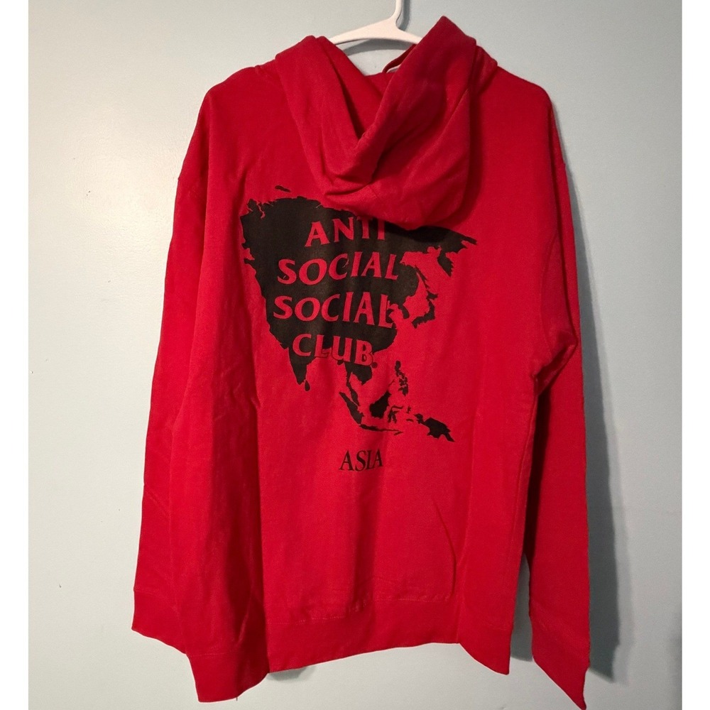 Anti Social Social Club Asia Edition Men's MRed Hoodie Sweatshirt 0828